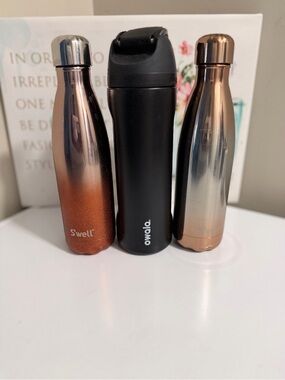 S'well Metallic Copper Gradient Stainless Steel Water Bottle